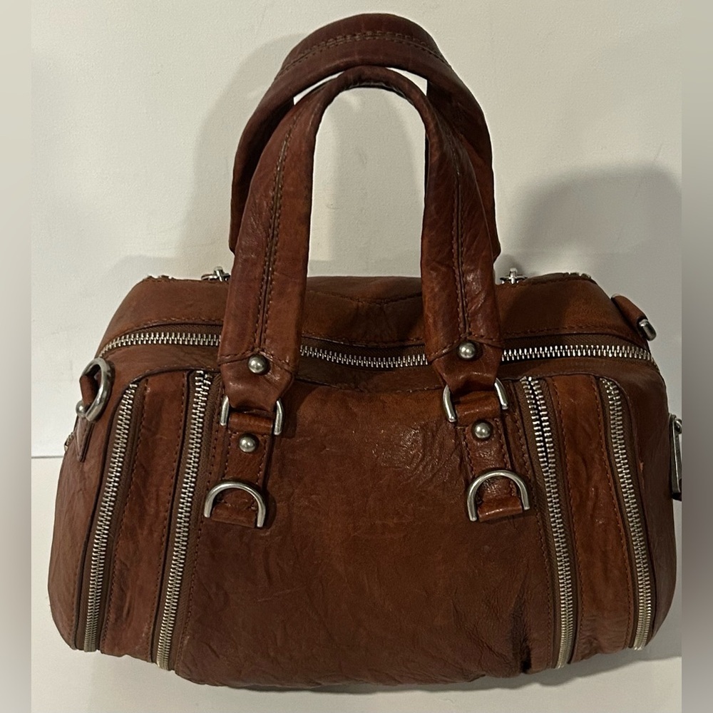 Botkier Brown Leather Satchel Structured hobo Handbag Everyday bag - Picture 9 of 14